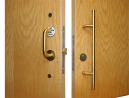 Jeflock Sliding Door Accessible Toilet Lock Polished Brass 708.65